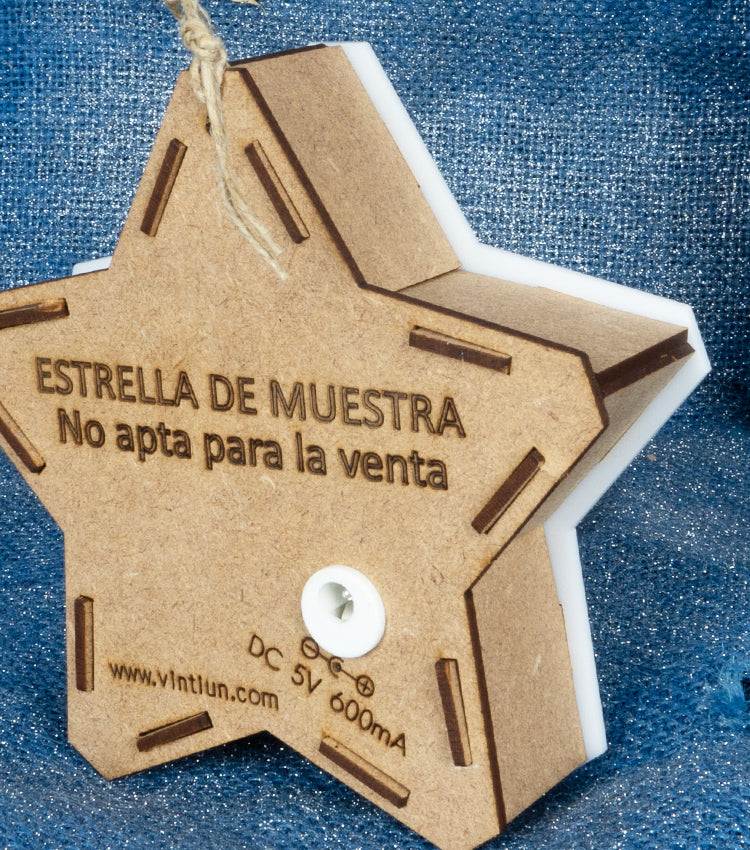 Stellina luminosa con adesivi
