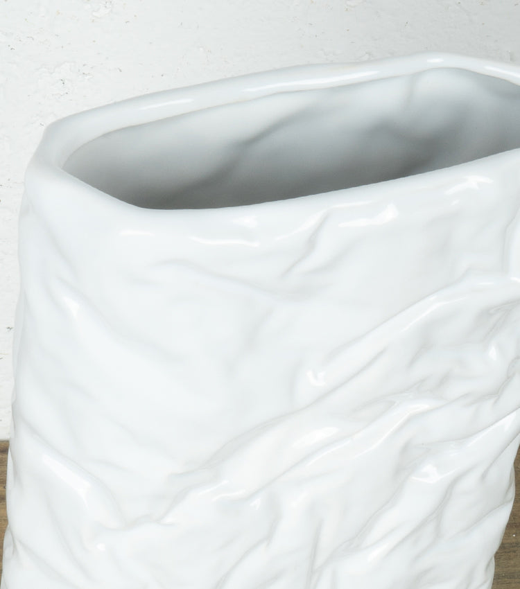 Vaso ad effetto "Acciaccato" in ceramica