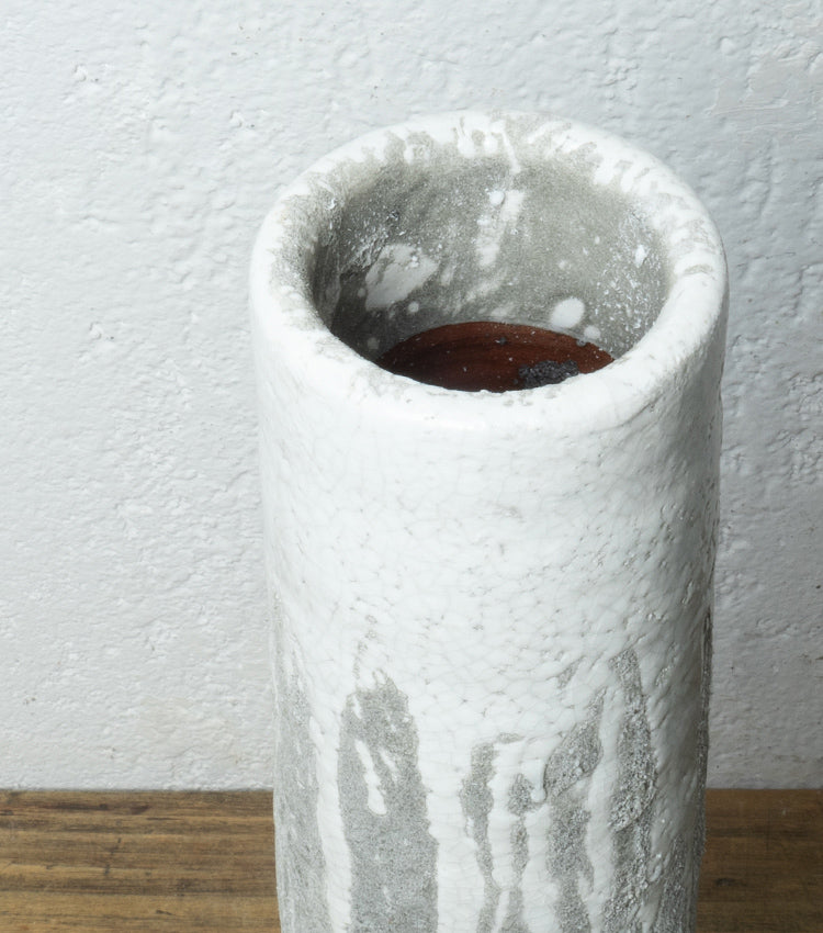 "Vaso ad Effetto Colato" in cemento smaltato grande