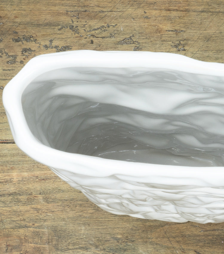 Vaso ad effetto "Acciaccato" in ceramica