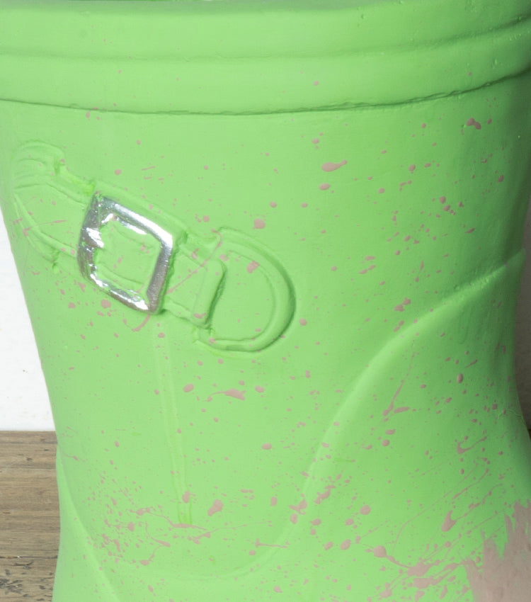 Stivale "Infangato" in cotto verde