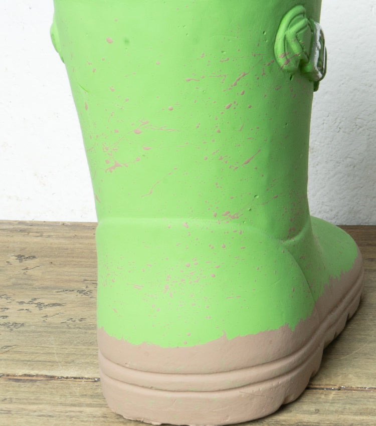 Stivale "Infangato" in cotto verde