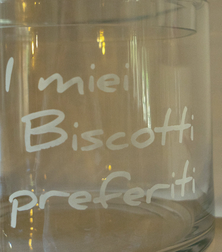 Biscottiera in vetro