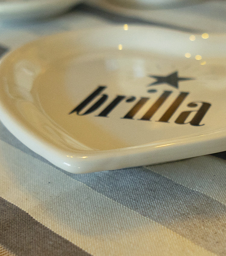 Piattino a forma di cuore "Brilla" in ceramica