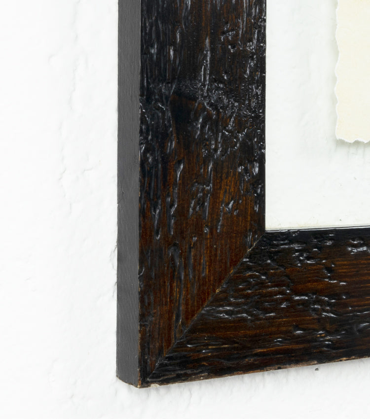 Quadro-Cornice in legno e vetro