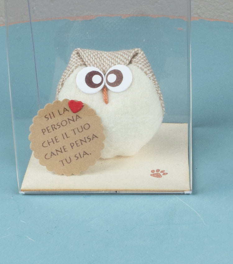 Gufetto Porta-Fortuna "Quando Dio finisce le ali..."