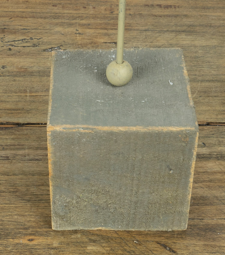 Uccellino porta-fedi in latta e legno