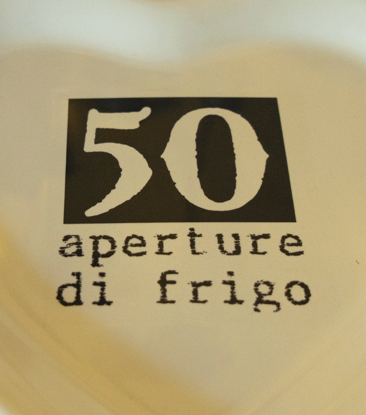 Piattino a forma di cuore "50" in ceramica