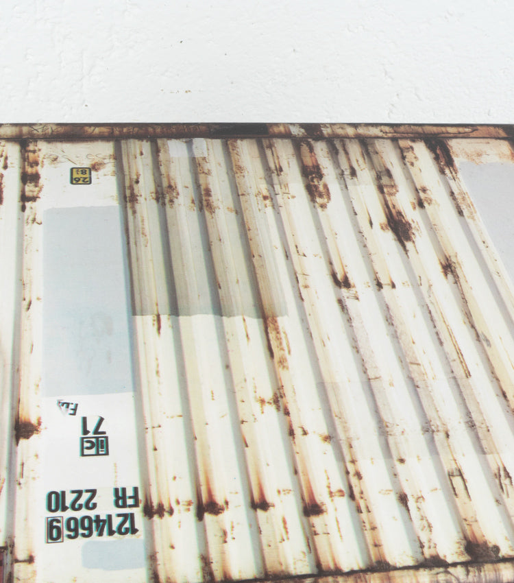 Scatola "container" gialla grande in cartone