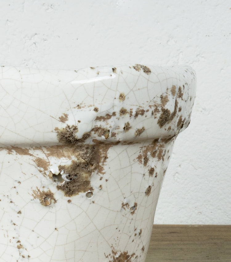 Vaso in cotto smaltato grande