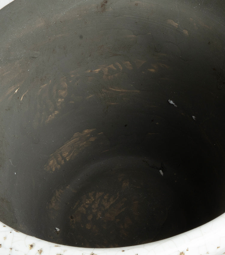 Vaso in cotto smaltato grande