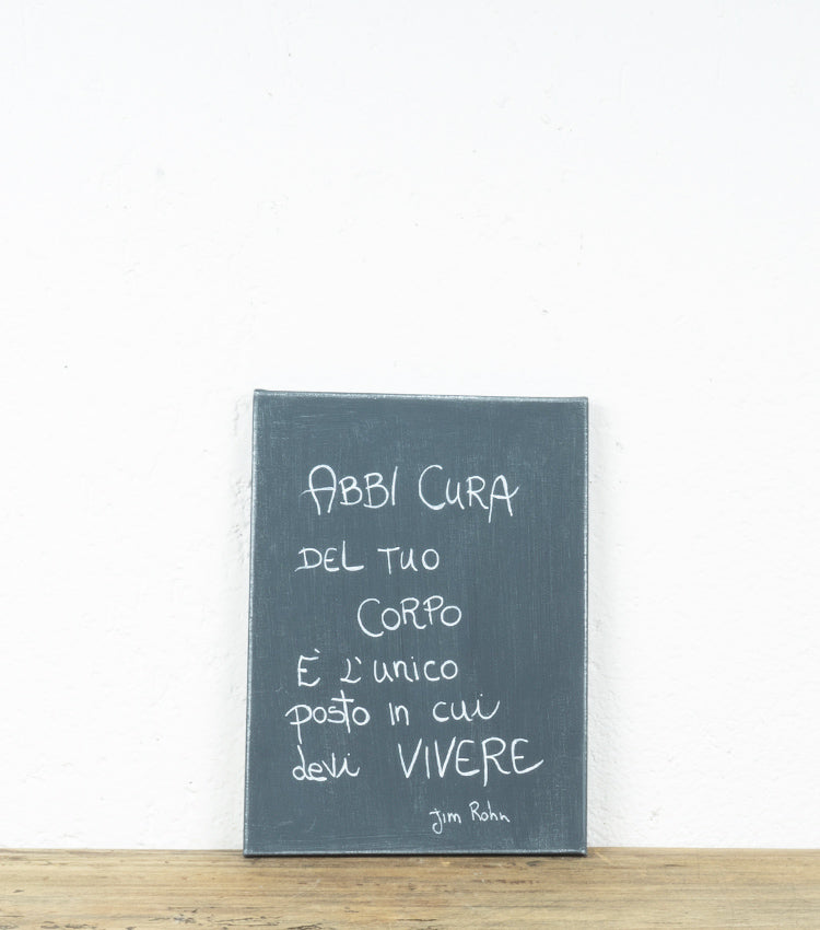 Quadro in tela con aforisma di Jim Rohn