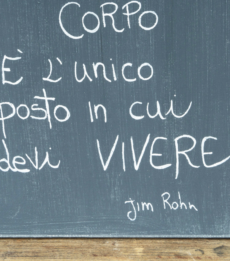 Quadro in tela con aforisma di Jim Rohn