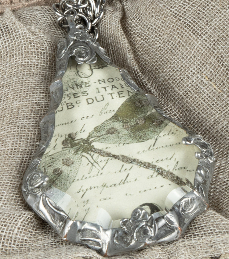 Collana Tiffany con libellula