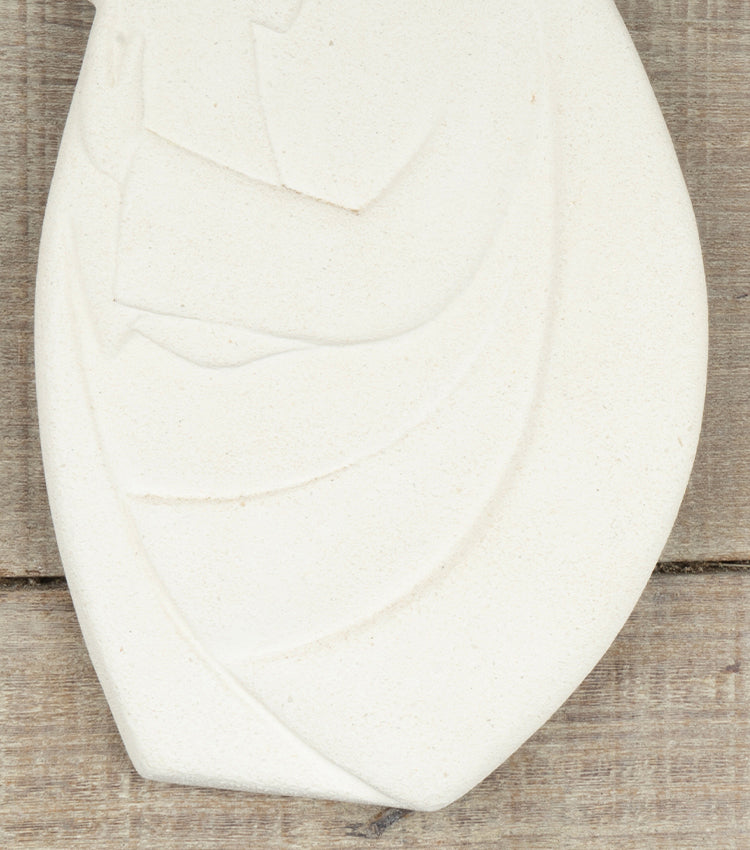 Madonnina con Gesù Bambino in argilla refrattaria