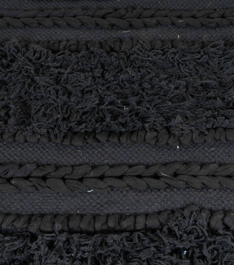 Tappeto nero in cotone