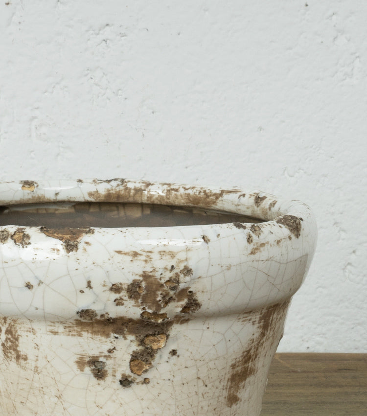 Vaso in cotto smaltato piccolo