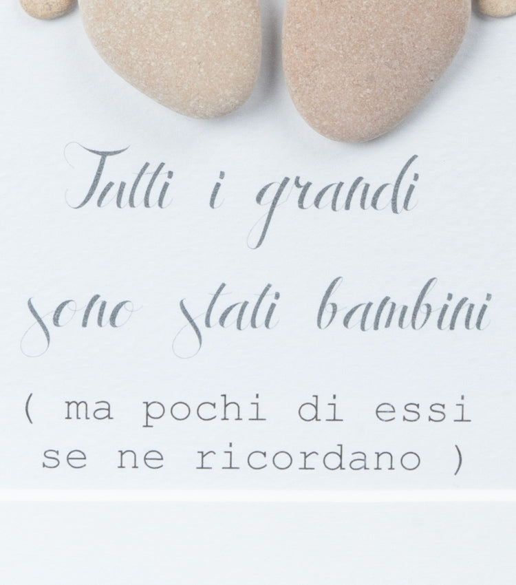 Quadretto in legno con piedini