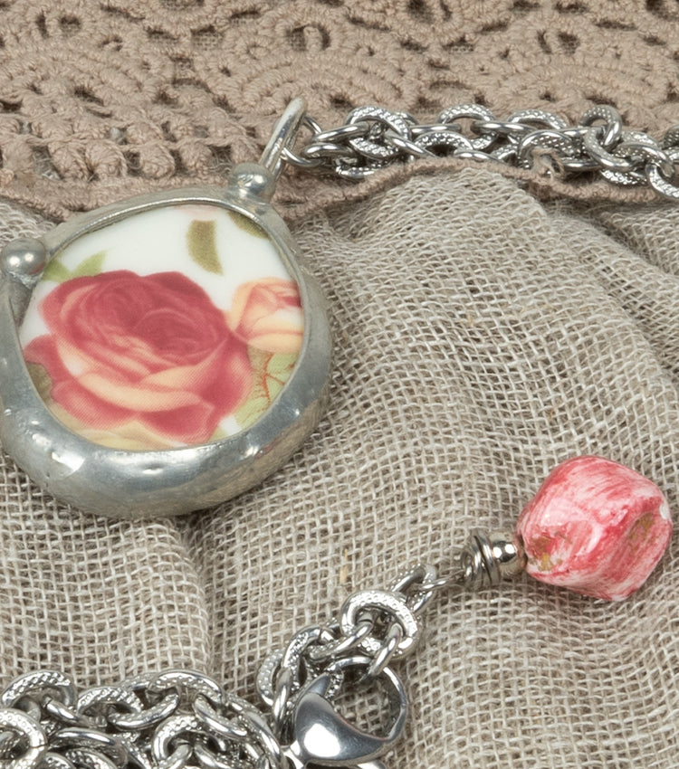 Collana Tiffany con rosa