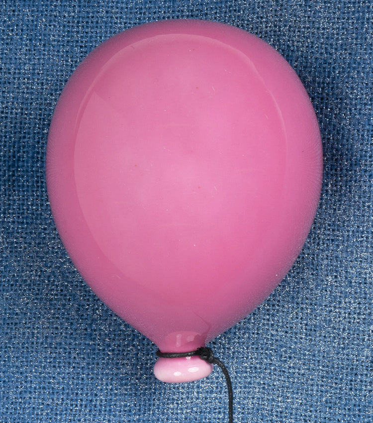 Palloncino rosa scuro grande in ceramica