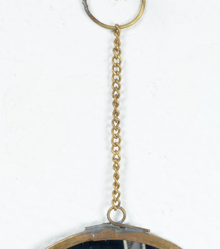 Specchietto in vetro e ottone piccolo