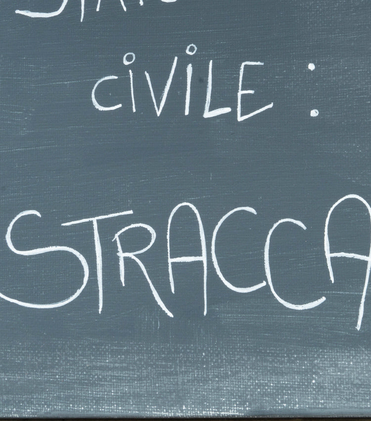 Quadro in tela "STATO CIVILE"