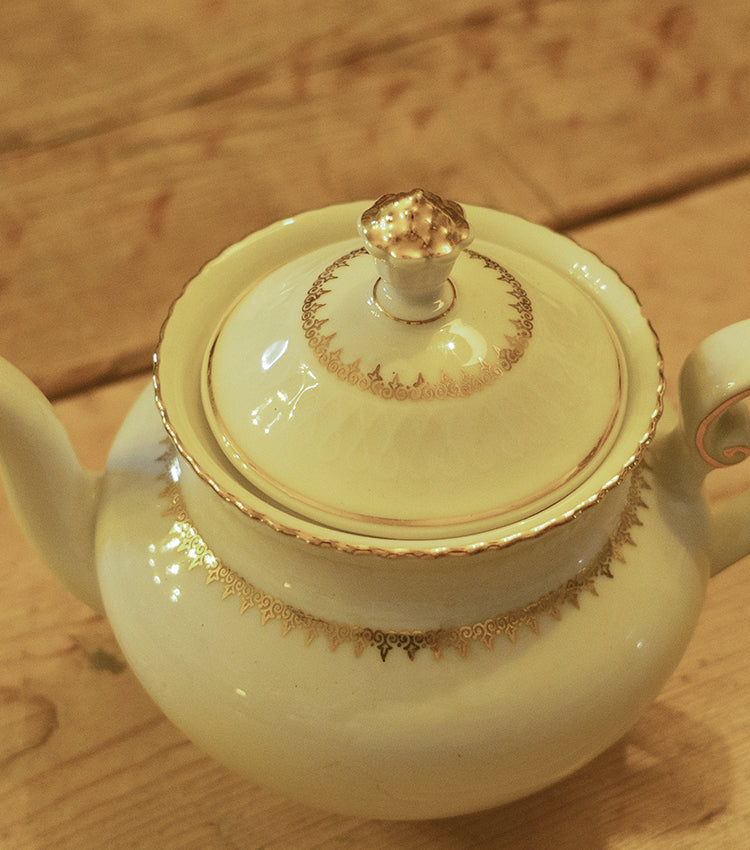 Teiera con coperchio bassa in ceramica