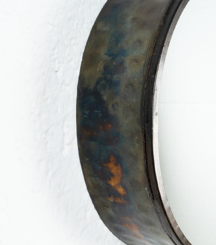 Specchio in vetro e latta