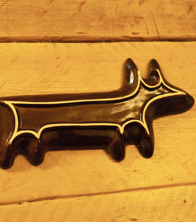 Volpe porta-mestoli in ceramica