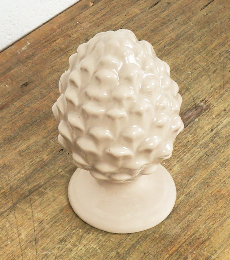 Pigna in ceramica beige piccola