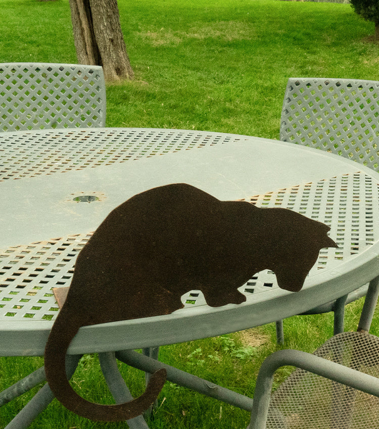 Gattino Accovacciato in corten