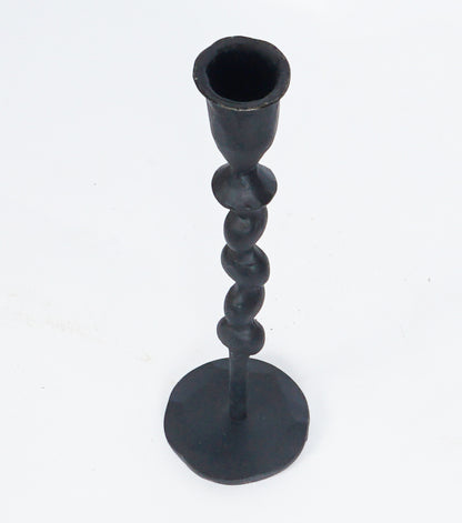 Candeliere con la Base piccola in ferro battuto