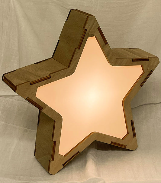 Bajour a forma di una Stella con adesivi