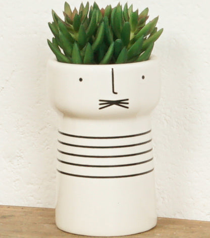 "Busto di un Uomo con le Piante" in ceramica