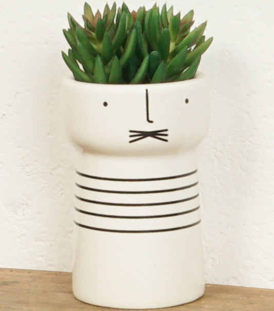 "Busto di un Uomo con le Piante" in ceramica