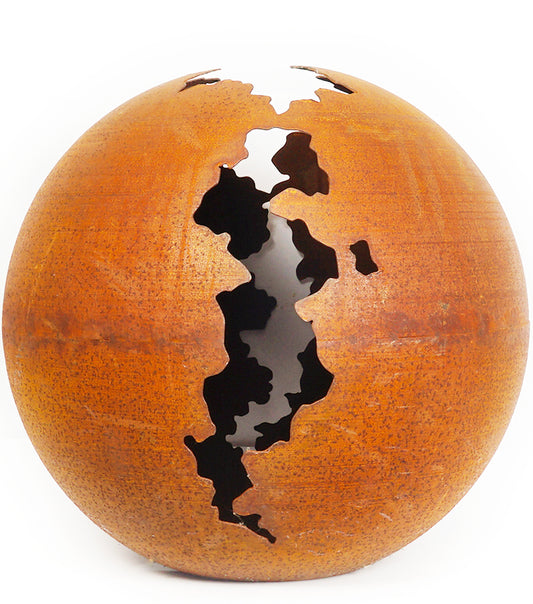 Sfera in corten grande