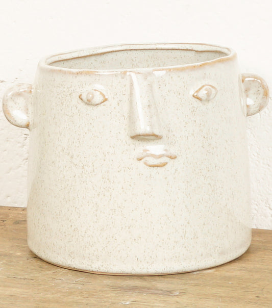 "Vasetto con il Volto Deformato" in ceramica