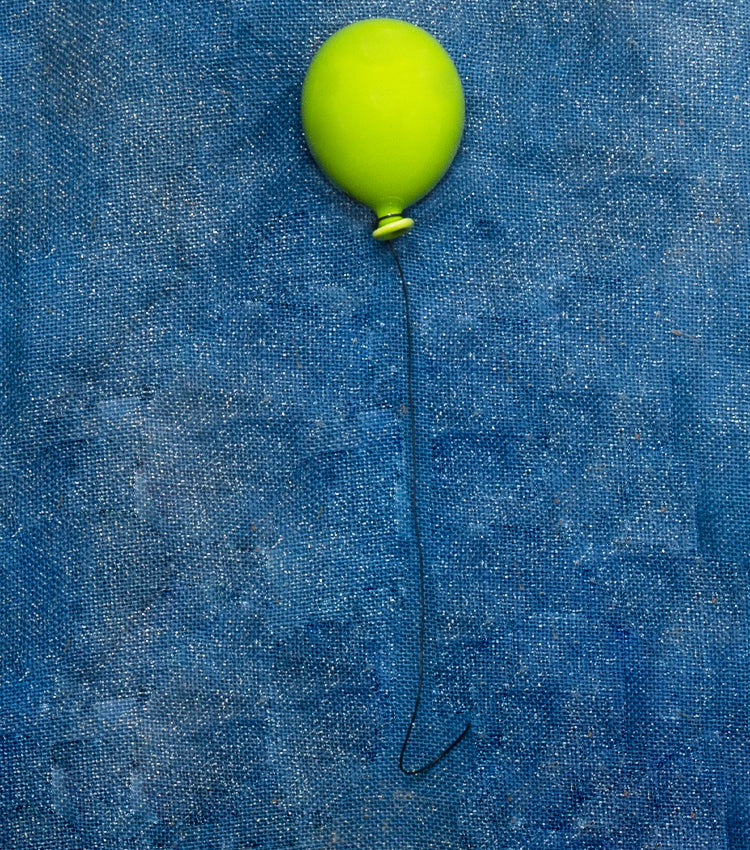 Palloncino verde chiaro medio in ceramica