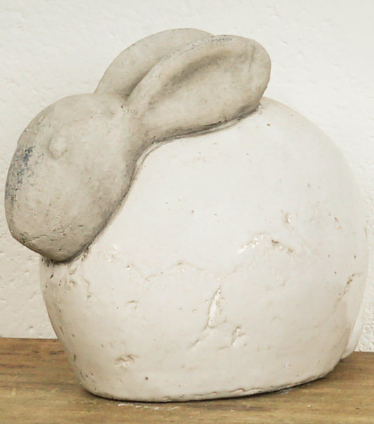 Coniglietto in cemento smaltato
