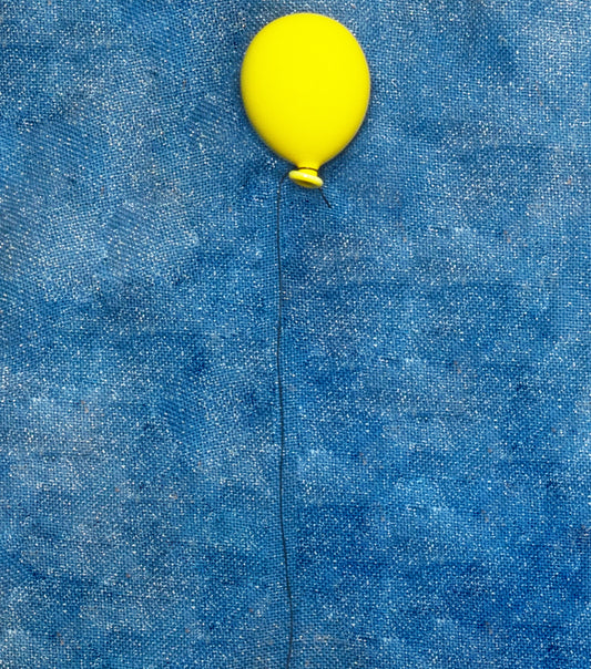 Palloncino giallo medio in ceramica