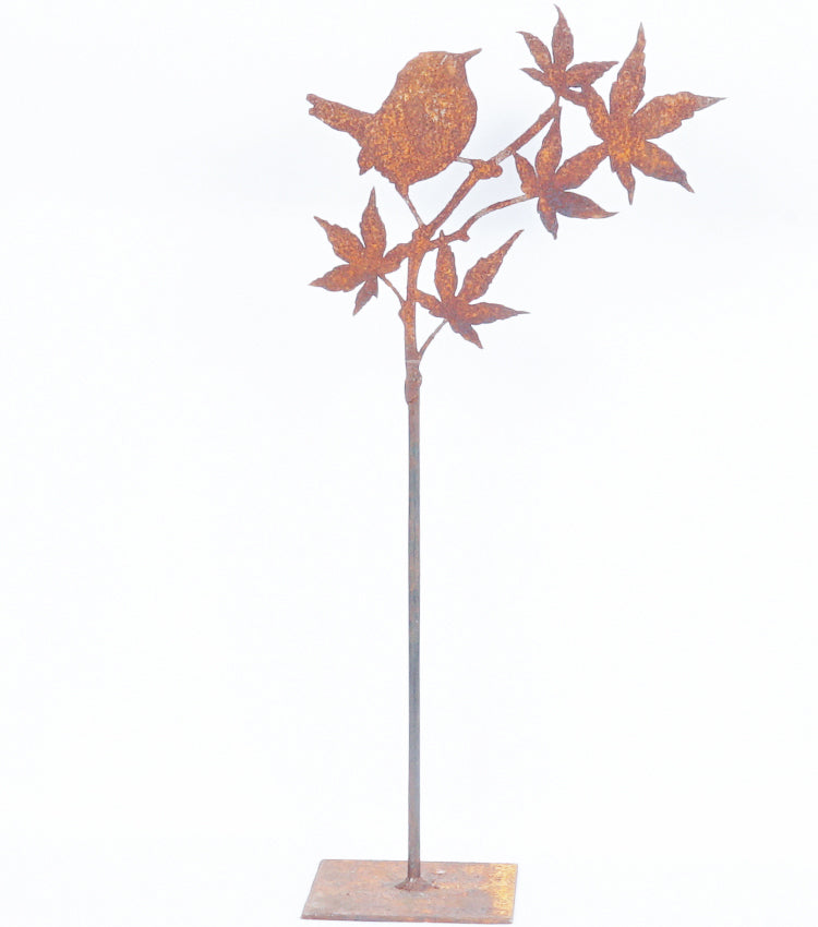 "L'Uccellino sul Ramo" in corten