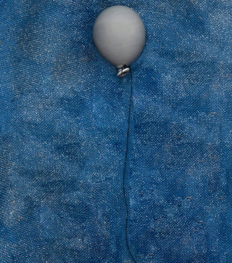 Palloncino grigio medio in ceramica