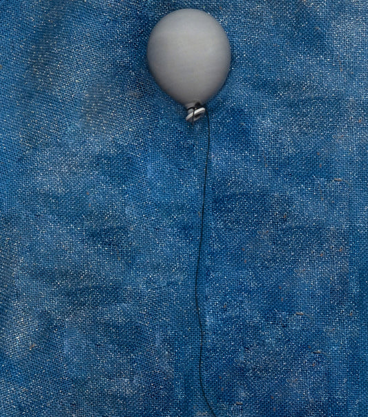 Palloncino grigio medio in ceramica