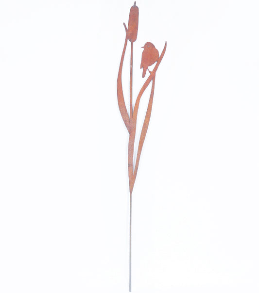 "L'Uccellino sulla Canna" in corten