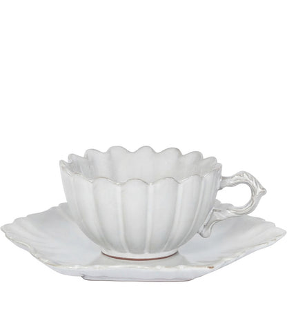 Set con Tazza da Tè e Vassoio Provenzali in ceramica