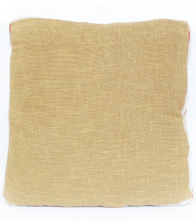 Cuscino in juta e cotone