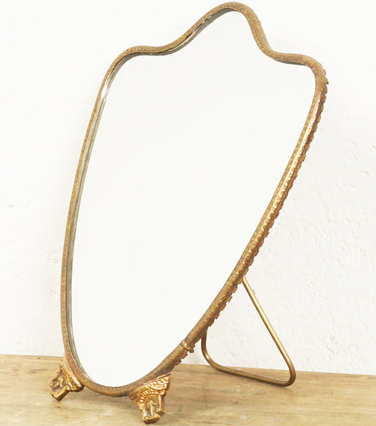 Specchio da Appoggio in vetro e ottone