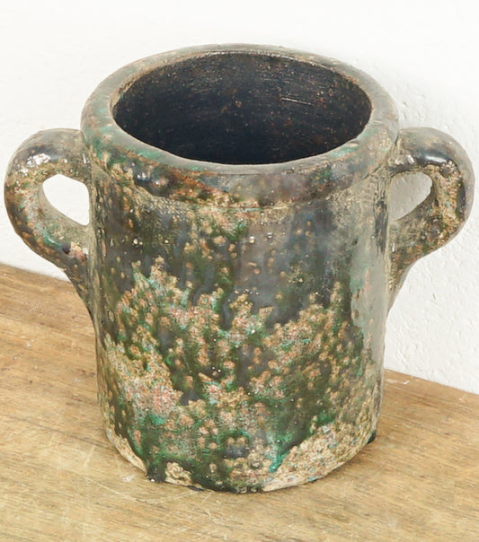 Anfora in cotto smaltato