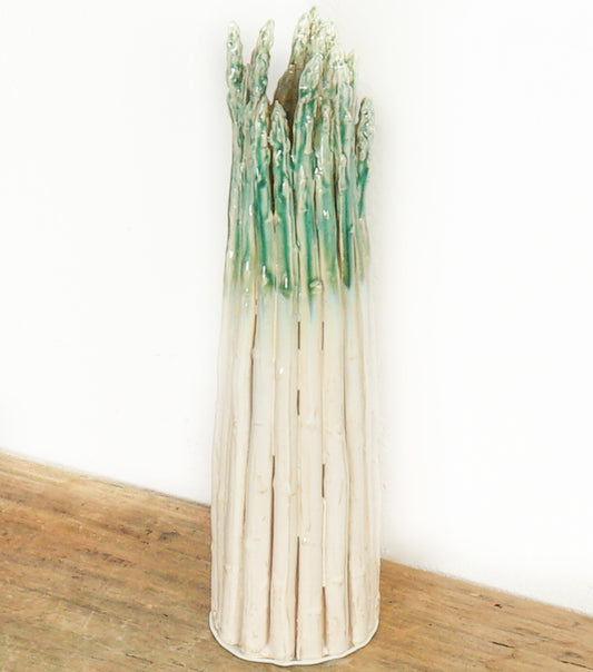 "Vaso con gli Asparagi" in ceramica
