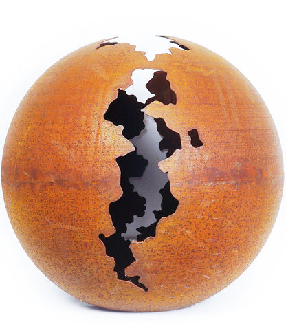 Sfera in corten grande